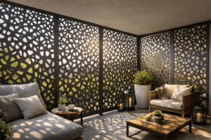 Panourile traforate pot bloca vederea din exterior fără a bloca lumina?