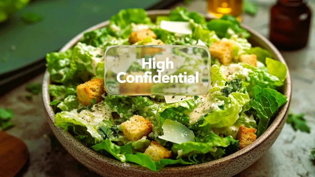 Gătit cu cu produse HighConfidential