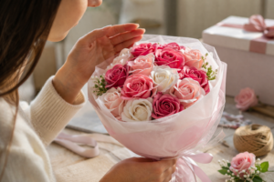 Cum poți reîmprospăta aroma unui buchet de trandafiri din săpun mai vechi?